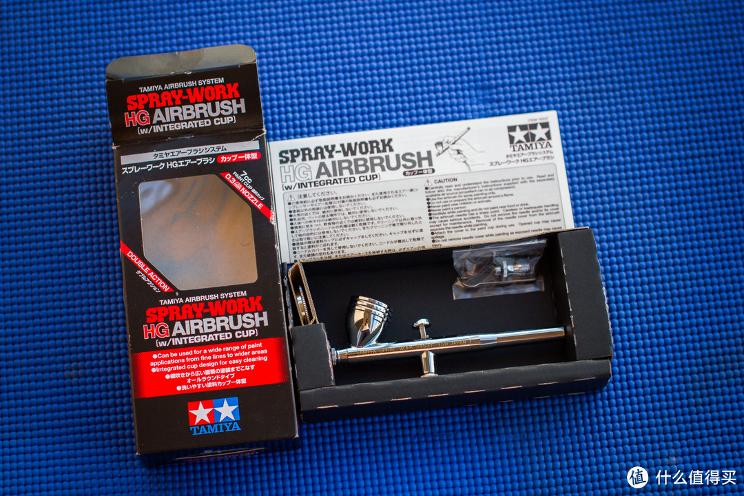 中端喷笔之选:tamiya田宫 74537 spray-work 0.3mm 双动喷笔