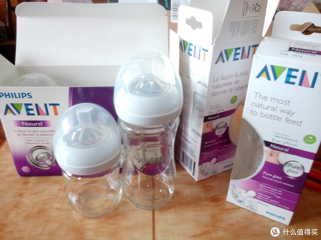 美亚海淘PHILIPS 飞利浦 AVENT 新安怡 宽口径自然原生  玻璃奶瓶 120/240ml