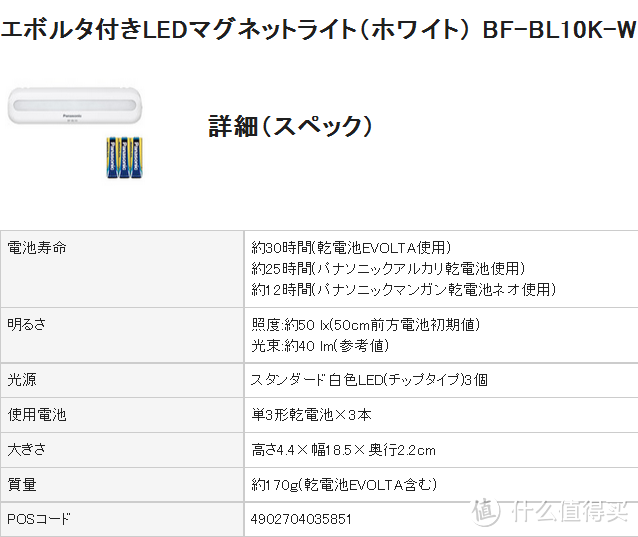 Panasonic 松下 LED小夜灯 BF-BL10和BF-AL01
