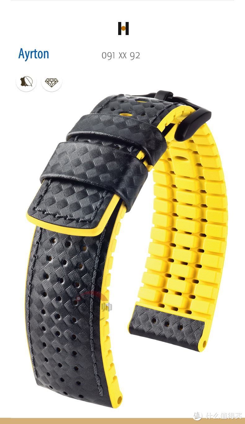 夏天到了给手表换个新衣服 — Hirsch 碳纤维表带