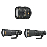 轻量化设计搭载多款高端技术：Nikon 尼康 发布 500mm F4、600mm F4、16-80mm F2.8-4 三支新品镜头