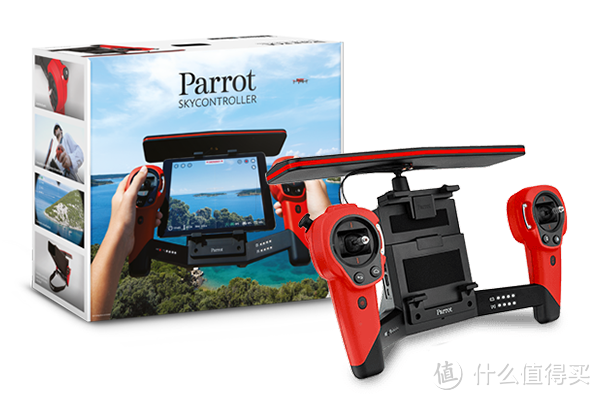 可延长飞行距离至2公里：Parrot 派诺特 单独开售 Skycontroller无人机遥控器