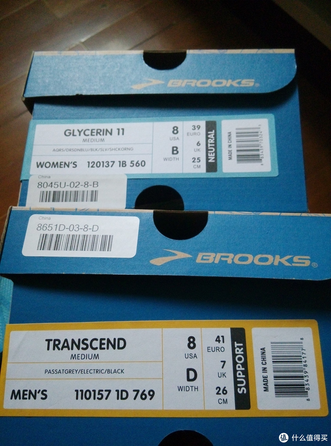 首次海淘 BROOKS 布鲁克斯 Glycerin11 & Transcend 跑鞋