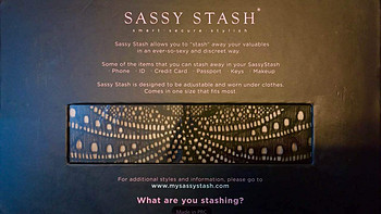 【奇葩物】夏日私藏： 意大利 Sassy Stash 特工蕾丝收纳腿包