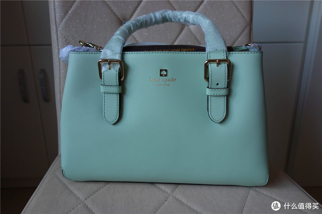 老婆大人的新包包：Kate Spade New York 薄荷绿单肩手提两用包