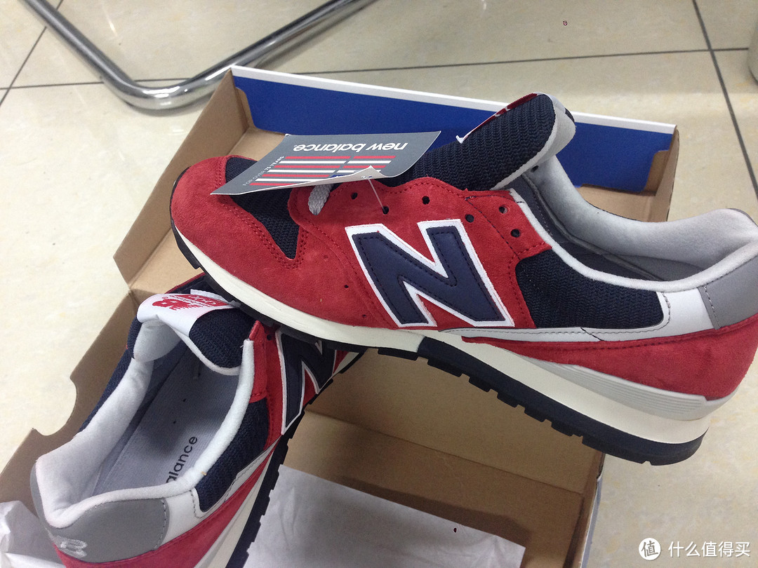 美产new balance 996 ×J.crew 红黑配色款复古运动鞋 M996JC4