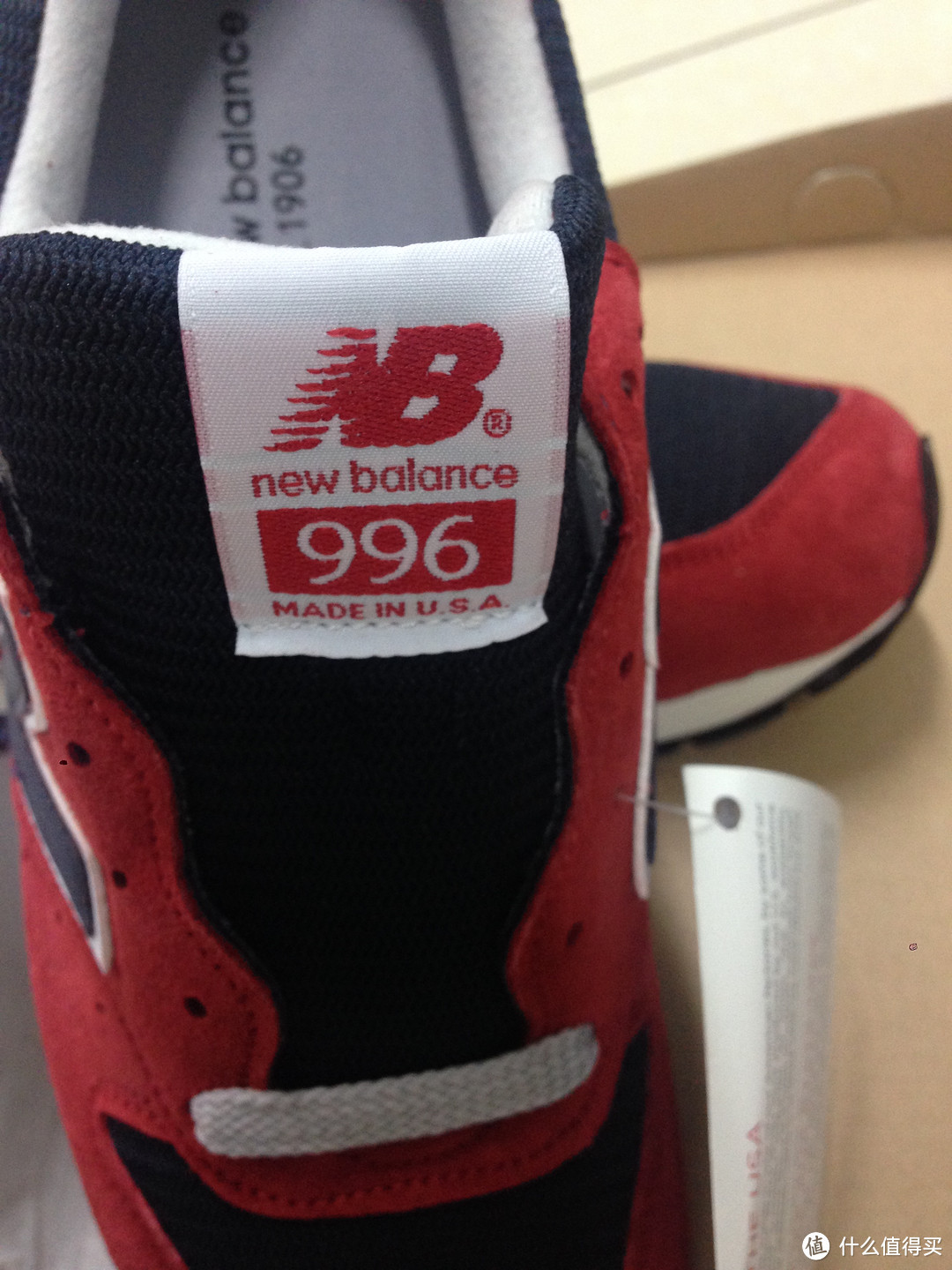 美产new balance 996 ×J.crew 红黑配色款复古运动鞋 M996JC4