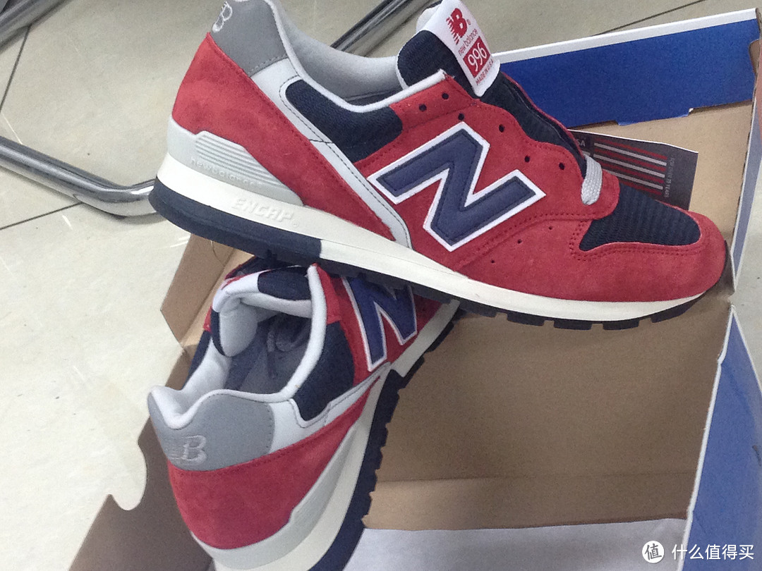 美产new balance 996 ×J.crew 红黑配色款复古运动鞋 M996JC4