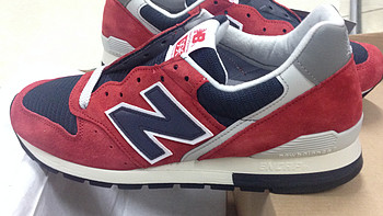 美产new balance 996 ×J.crew 红黑配色款复古运动鞋 M996JC4