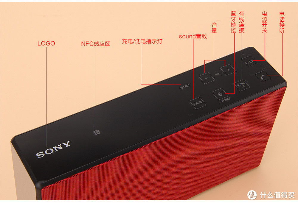 一抹中国红：SONY 索尼 SRS-X5 蓝牙音箱