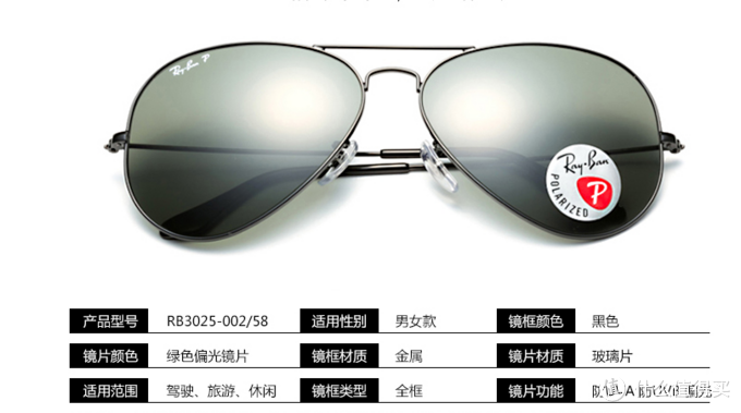 Ray-Ban 雷朋太阳镜详细剁手指南：产品介绍及选购攻略