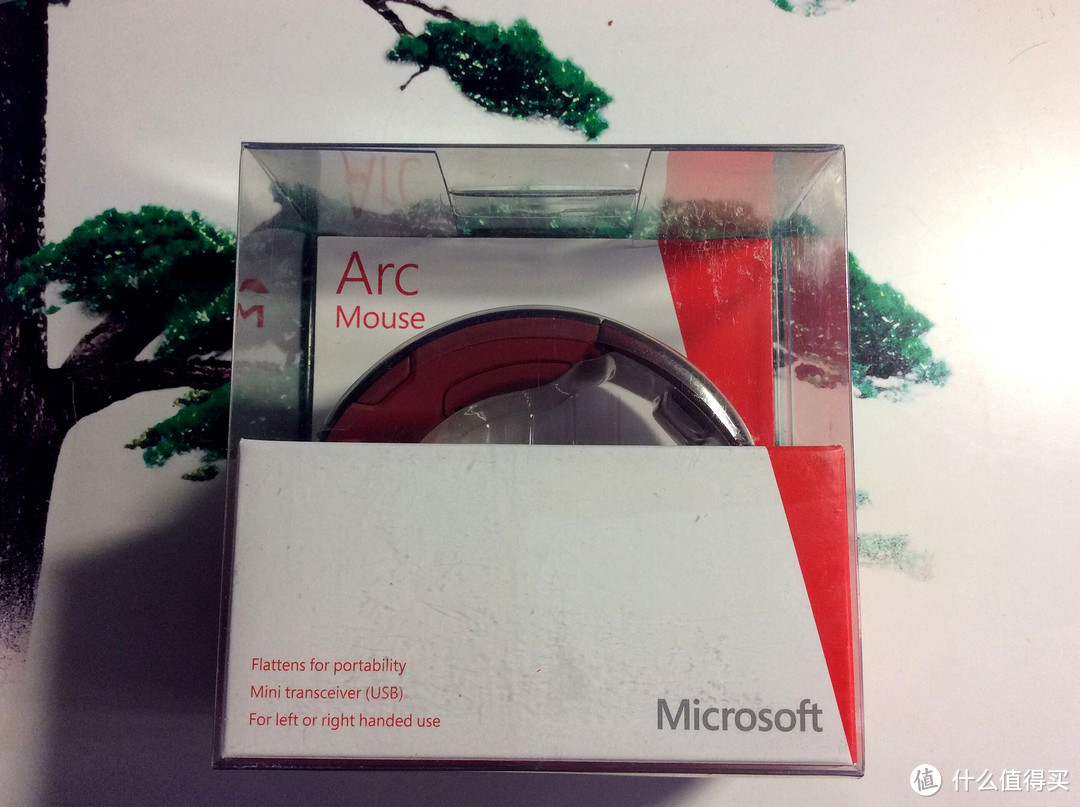 那一抹红色的倩影：Microsoft 微软 Arc 无线激光鼠标