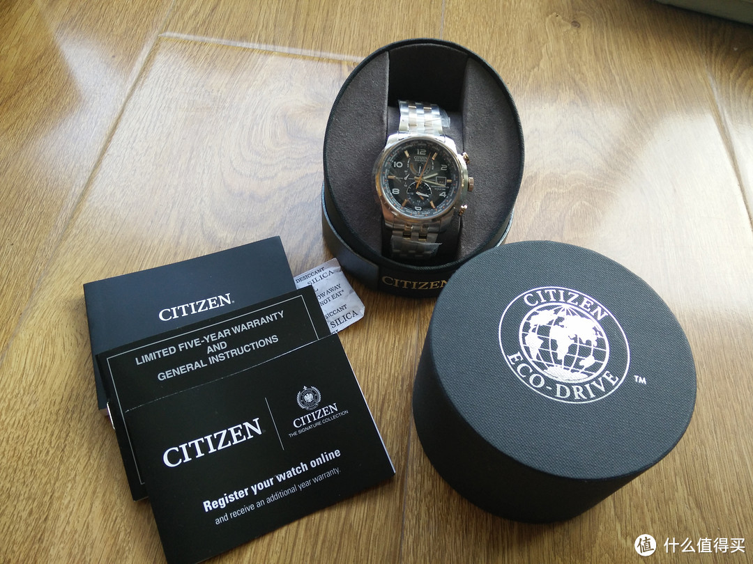 Citizen 西铁城 AT9016-56H 男款光动能电波腕表 开箱