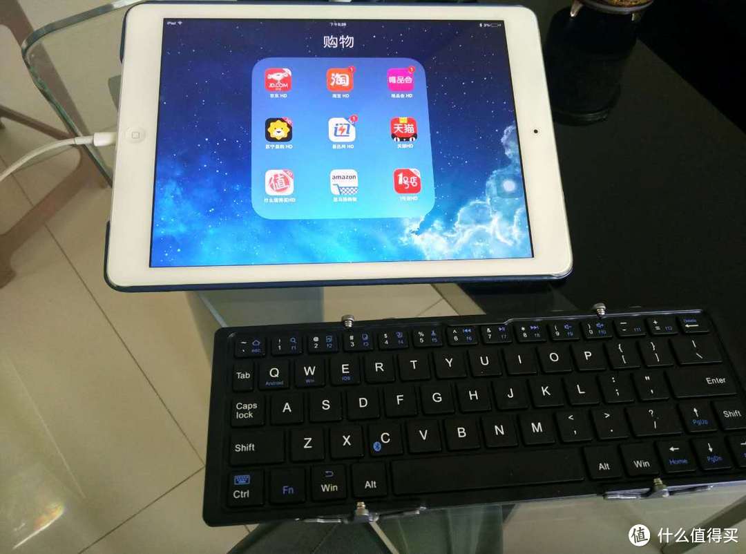 这是连接上ipad air使用