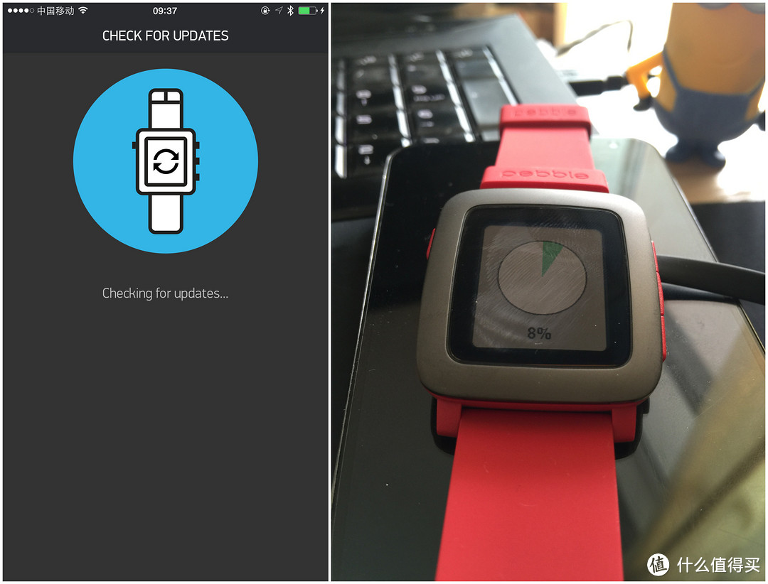 【彩色的理念，黑白的现实】Pebble Time开箱简单评测，附Original对比