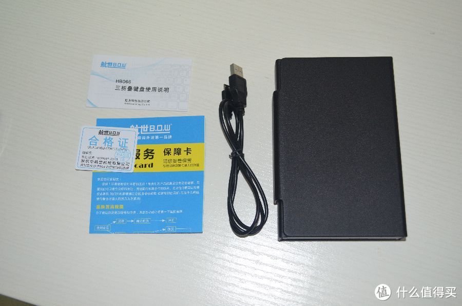 国货当自强，众测体验B.O.W 航世HB066三折叠通用蓝牙键盘