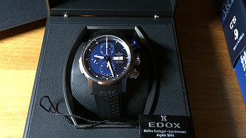 Ashford入手EDOX 依度 Chronorally系列 01116-3PBU-BUIN 男款机械腕表