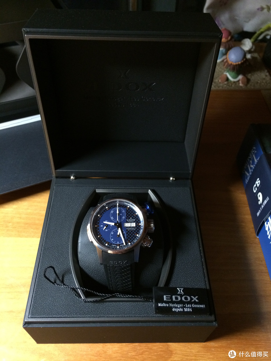 Ashford入手EDOX 依度 Chronorally系列 01116-3PBU-BUIN 男款机械腕表