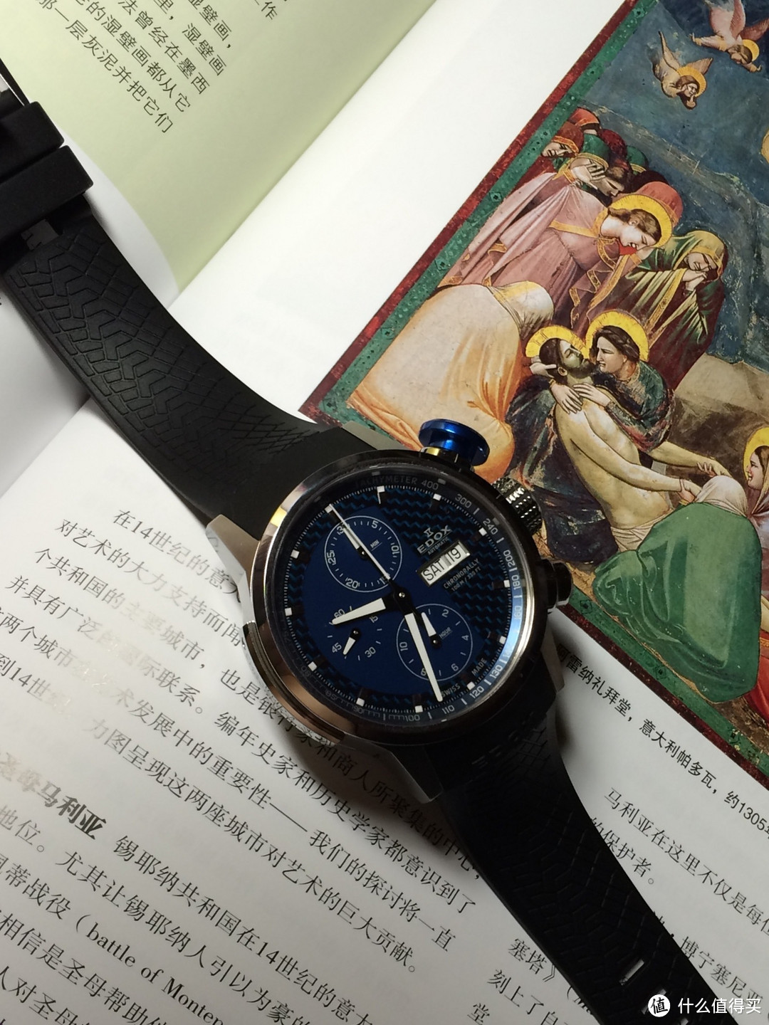 Ashford入手EDOX 依度 Chronorally系列 01116-3PBU-BUIN 男款机械腕表