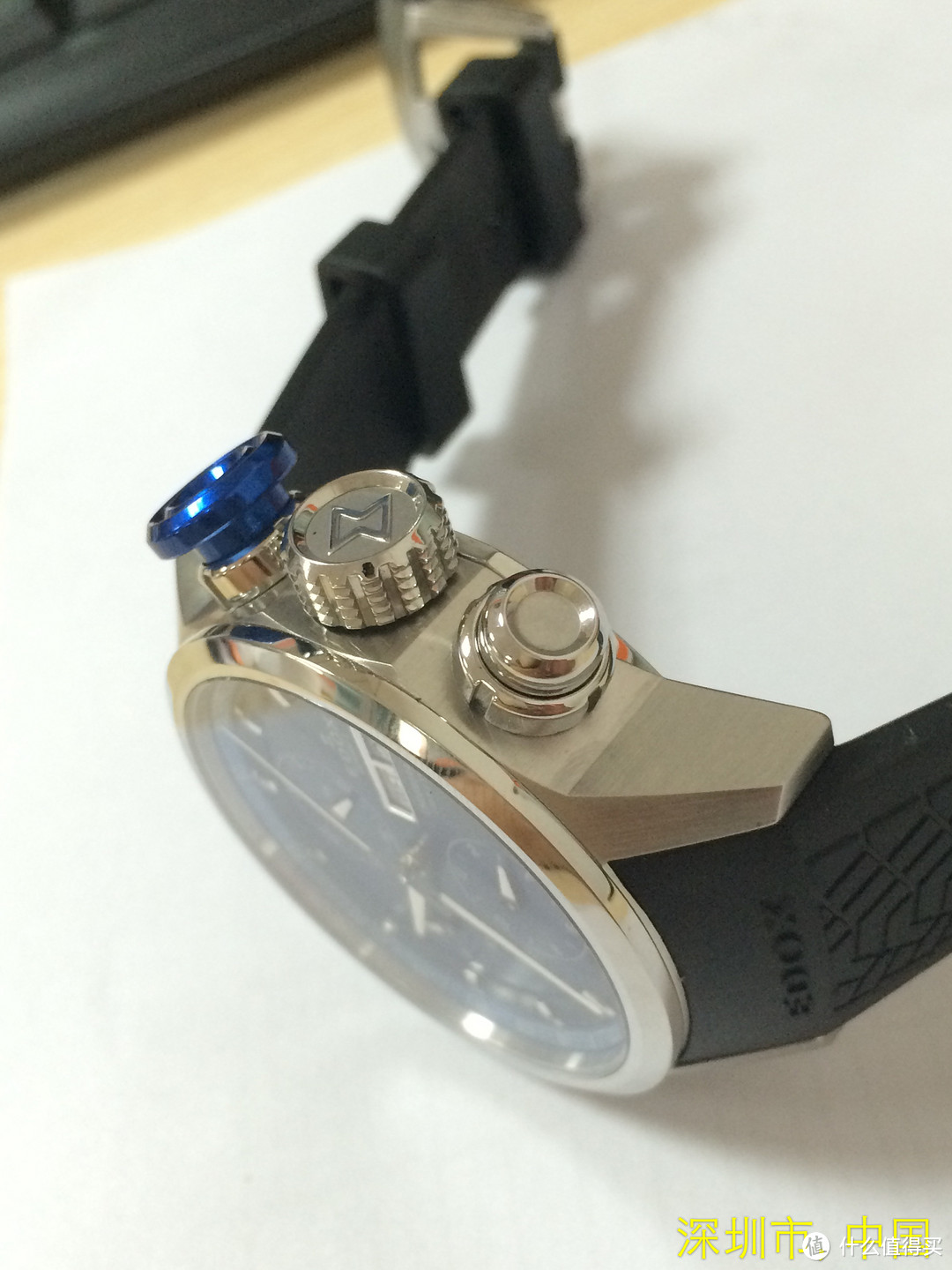 Ashford入手EDOX 依度 Chronorally系列 01116-3PBU-BUIN 男款机械腕表