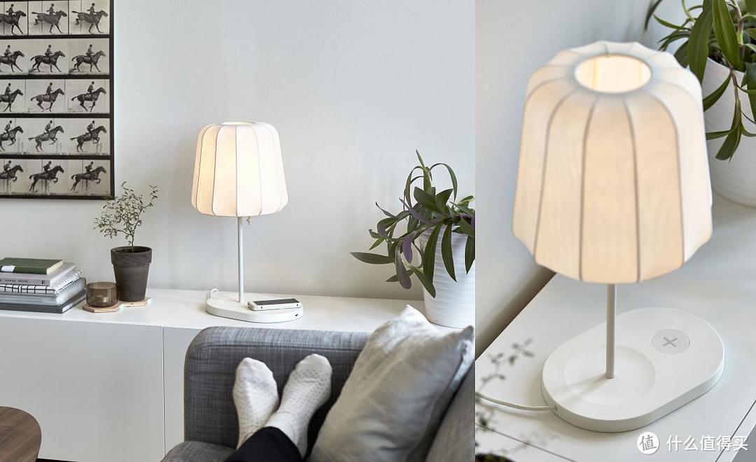 摆脱线材束缚：IKEA 宜家 无线充电灯具系列现已开售