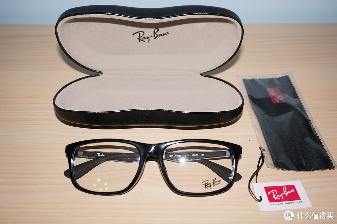 Ray·Ban 雷朋镜架 RB7055F 和好价的依视路镜片