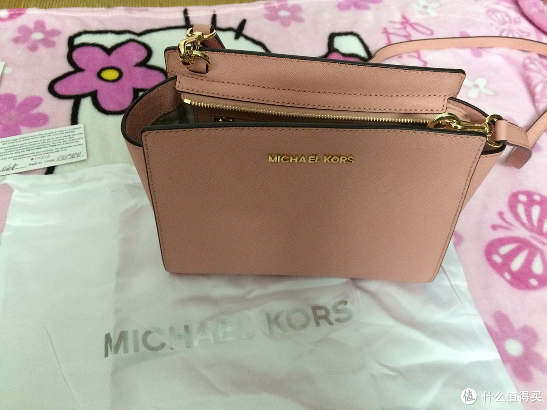 macy's梅西百货入手 MICHAEL Michael Kors Selma Medium 中号樱花粉耳朵包