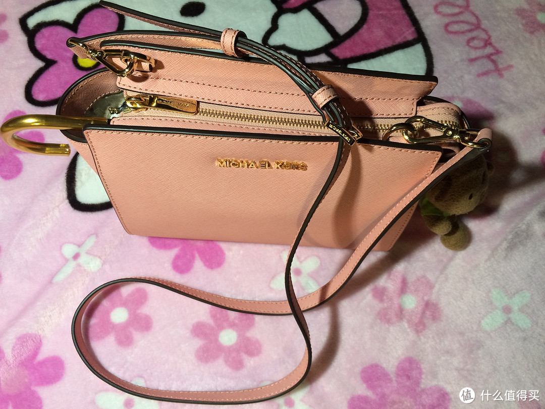 macy's梅西百货入手 MICHAEL Michael Kors Selma Medium 中号樱花粉耳朵包