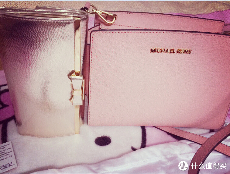 macy's梅西百货入手 MICHAEL Michael Kors Selma Medium 中号樱花粉耳朵包