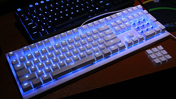 比青更青 — KBtalKing 键谈坊 Next NT108 白色青轴蓝光机械键盘
