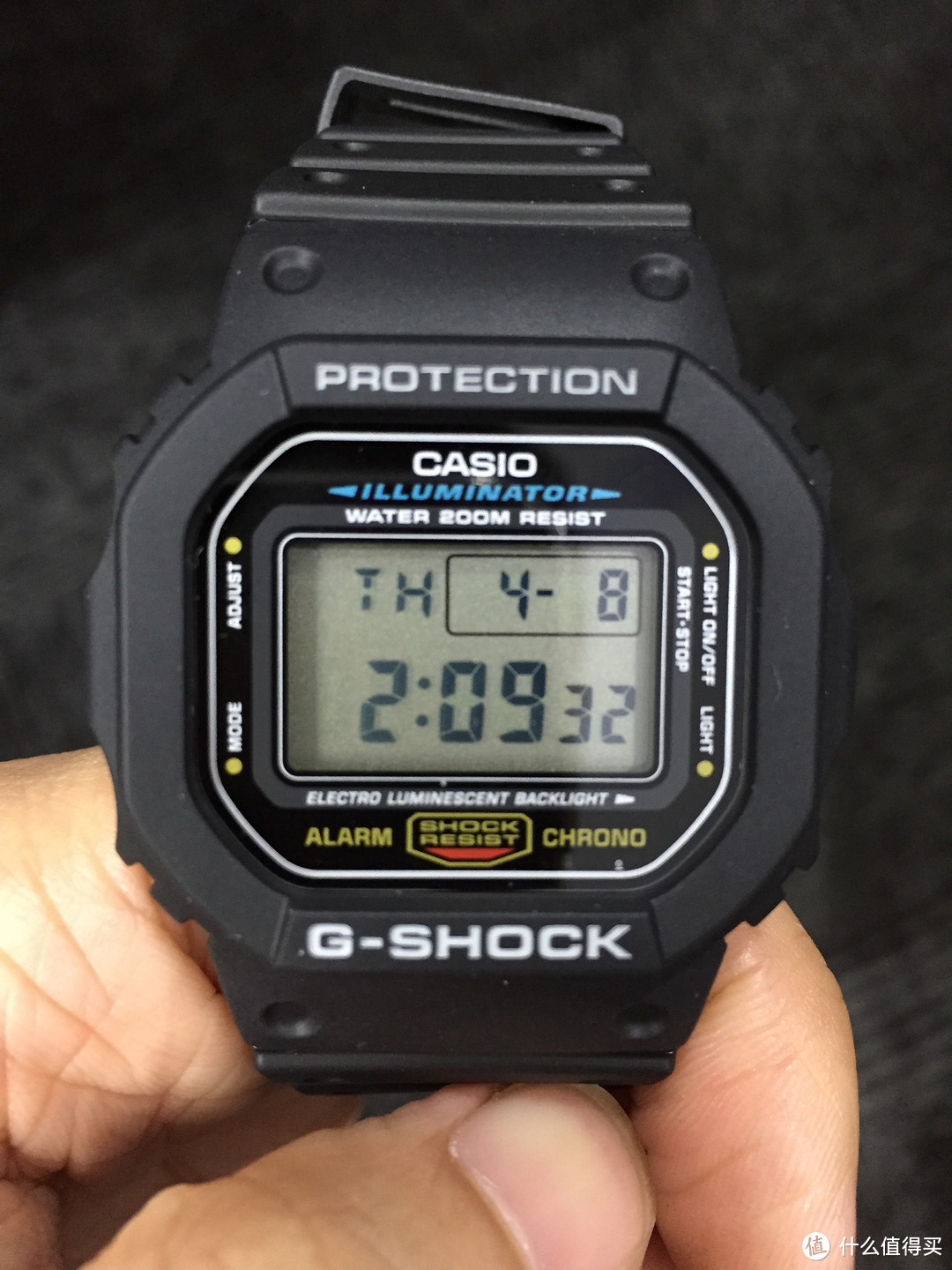 纯朴简单的 CASIO 卡西欧 G-Shock DW5600E-1V 男款腕表