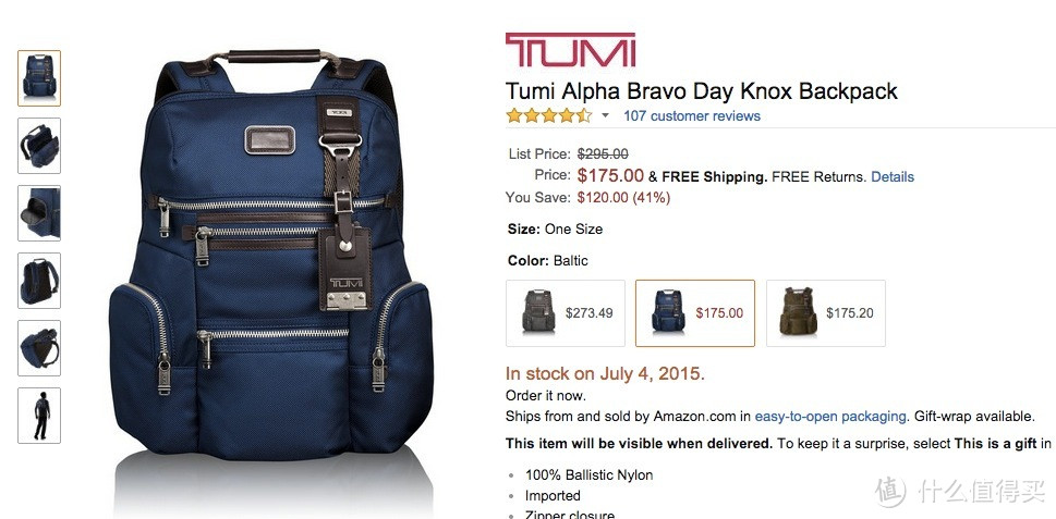 Tumi Alpha Bravo Knox Backpack 双肩背包，附专柜刻字过程