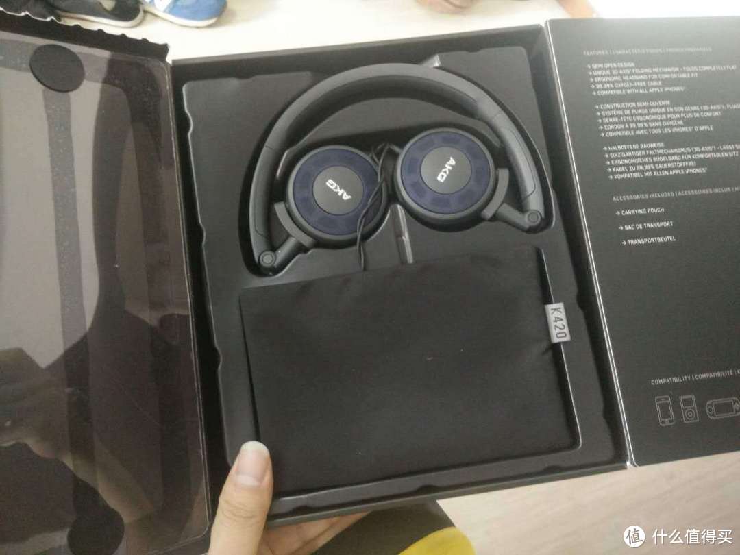 AKG 爱科技 K420 头戴式便携折叠耳机