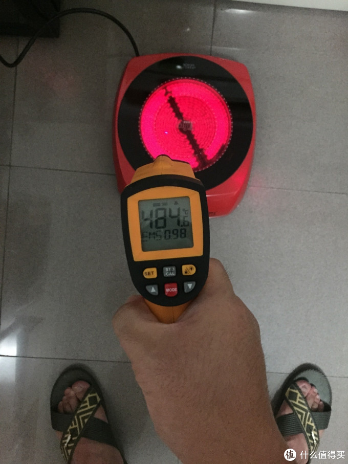 1600W加热了半天,内圈也就是这个温度了