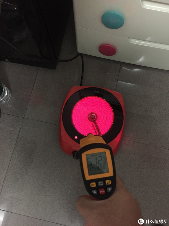 温度顺利超过500度,看来功率增加了100W,有一定效果