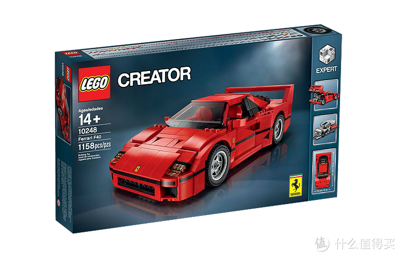 白菜价的正版法拉利：LEGO 乐高 10248 Ferrari 法拉利 F40 正式开卖