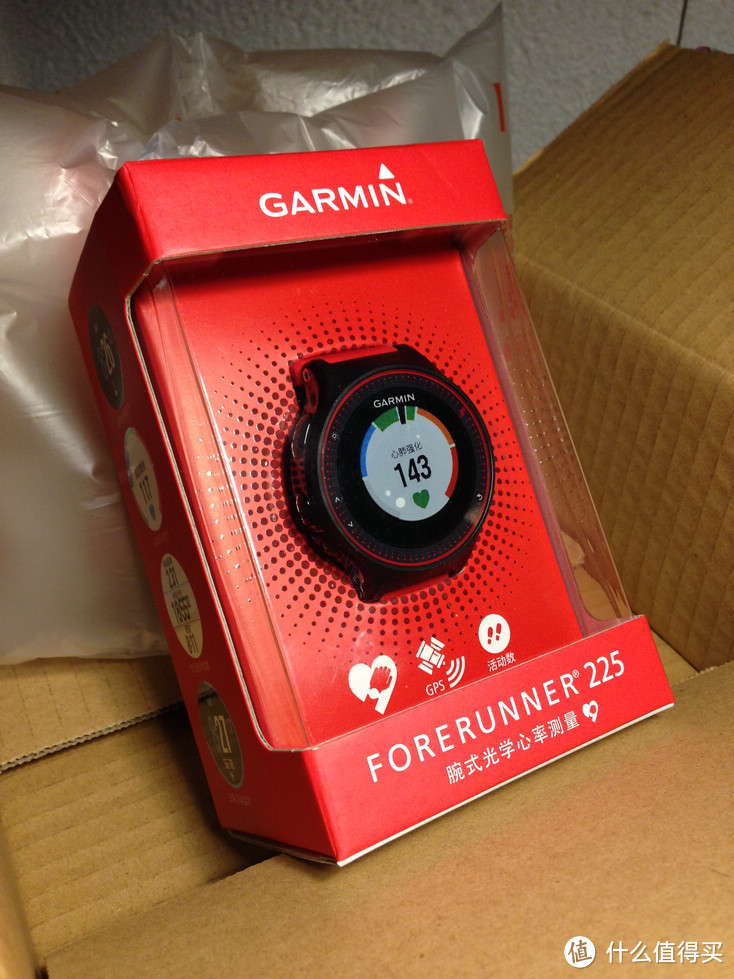 我的新玩具 Garmin 佳明 Forerunner 225 GPS光学心率表开箱兼测评