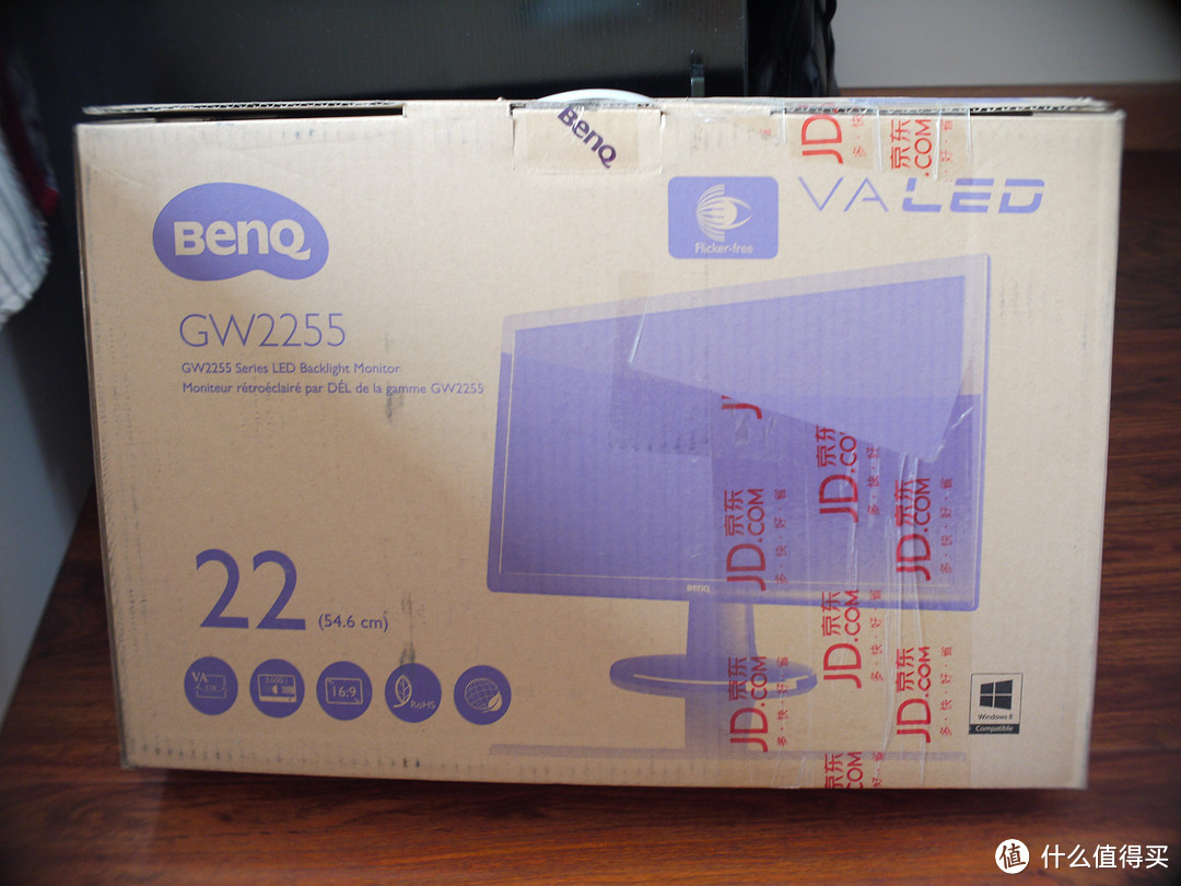 便宜大碗：BenQ 明基 GW2255E 21.5英寸 LED背光 液晶显示器 开箱体验