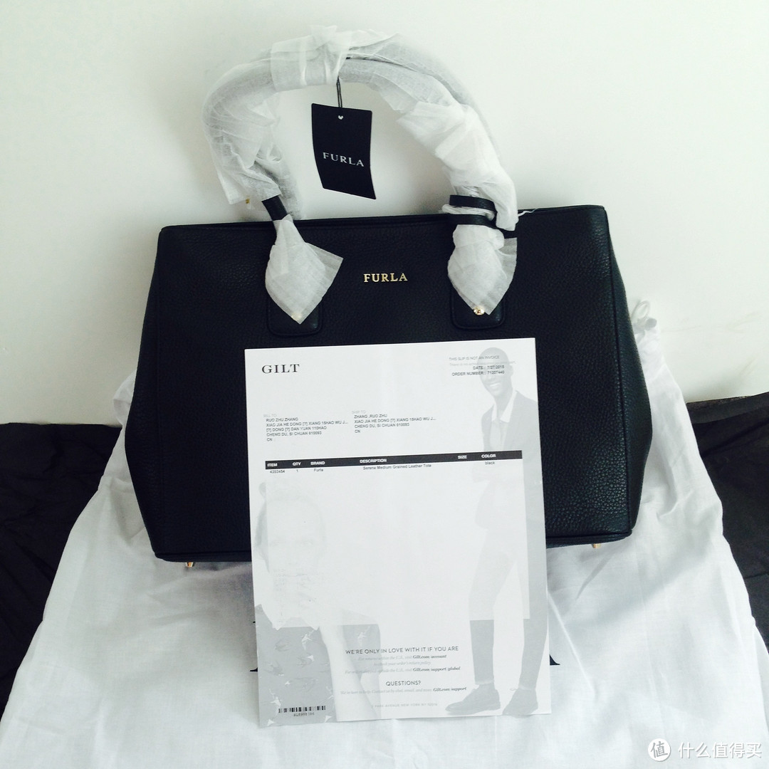 GILT首单惊喜 — Furla 芙拉 Serena Medium Grained Leather Tote 女款手提包