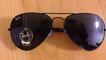 Ray-Ban 雷朋 RB3025 Aviator 58mm 非偏光黑框绿片 太阳镜