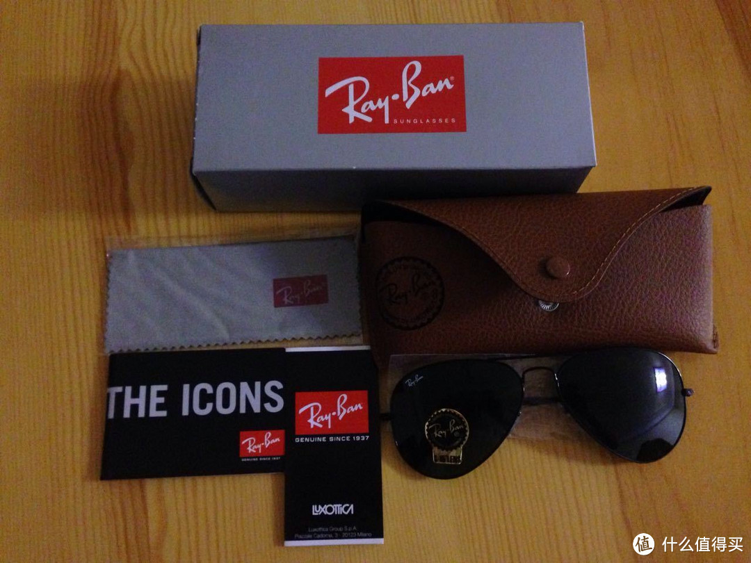 Ray-Ban 雷朋 RB3025 Aviator 58mm 非偏光黑框绿片 太阳镜