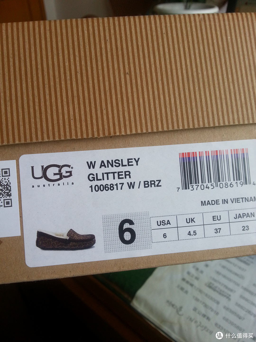 UGG Ansley Glitter 平底鞋开箱