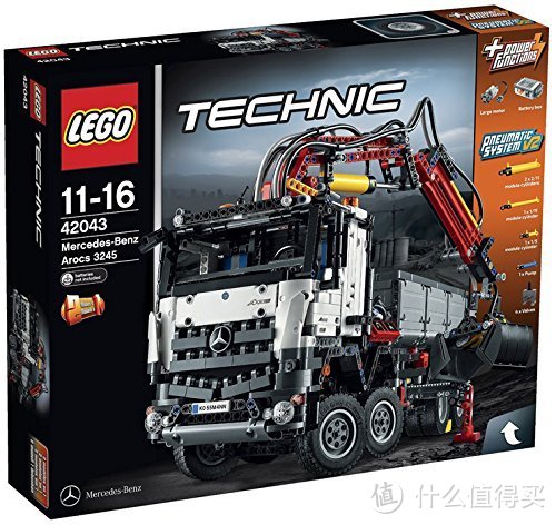 火速送达：德亚直邮 LEGO 乐高 科技系2015旗舰 42043 奔驰 Arocs 3245卡车