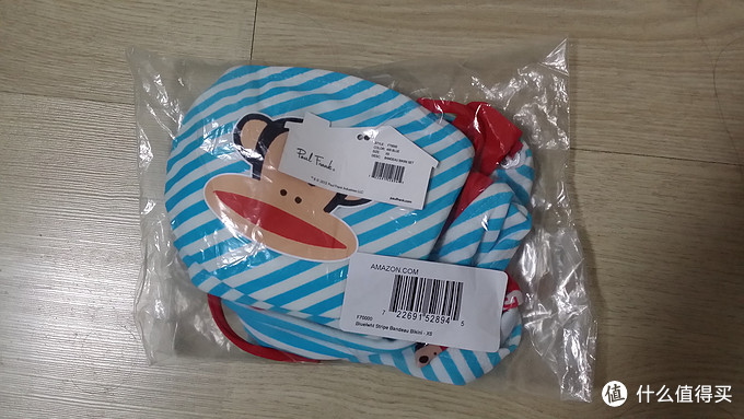 跪指压板也要晒：晒晒 Paul Frank 大嘴猴 Red Julius Stripe Bandeau Bikini 比基尼套装