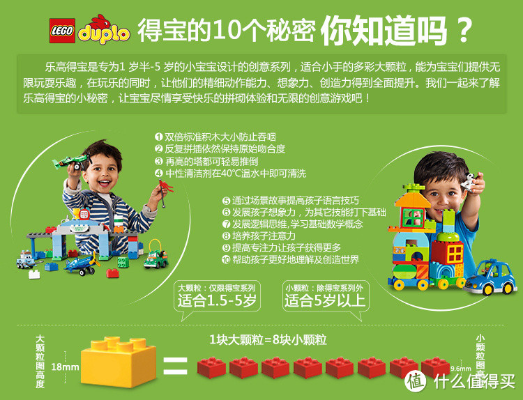 小公主的第一件乐高 —LEGO 乐高 粉色大砖块10571晒物