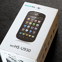 海信 U930 3G智能手机外观展示(屏幕|摄像头|数据线|电池|电源键)