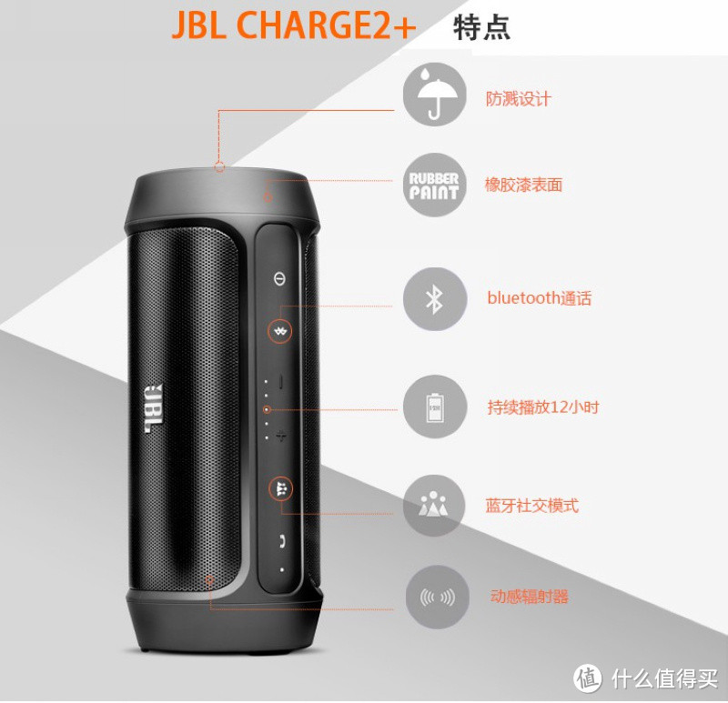 JBL charge2+ 冲击波 便携音箱