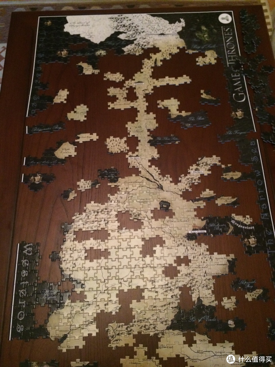 Game of Thrones：Westeros Puzzle 权力的游戏 维斯特洛大陆 立体多层拼图