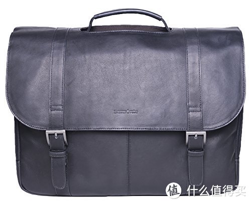 出差利器：Samsonite 新秀丽 Colombian Leather Flap-Over 男款真皮公文包