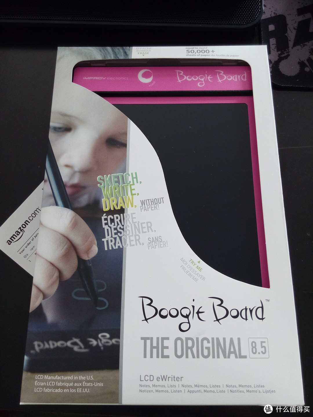 小宝贝的5周岁礼物：Boogie Board Writing Tablet 8.5英寸 LCD电子黑板